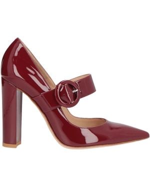 Gianvito Rossi Burgundy Pumps Leather - Pink