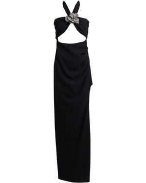 Amen Maxi Dress Polyester - Black