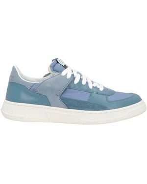 RUN OF Trainers Leather, Textile Fibres - Blue