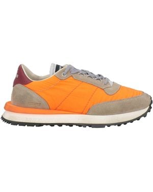 HIDNANDER Sneakers Leather, Textile Fibers - Orange