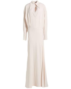 THE M.. Maxi Dress Polyester, Elastane - White