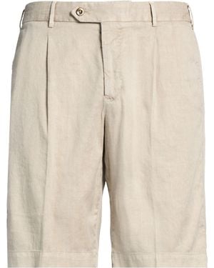 PT Torino Shorts & Bermuda Shorts Linen, Cotton, Elastane - Natural