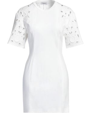 Dondup Mini Dress Viscose, Polyamide, Elastane - White