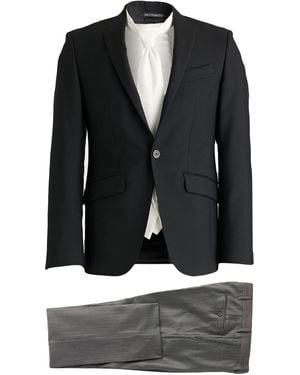 Carlo Pignatelli Suit Wool, Mohair Wool - Black