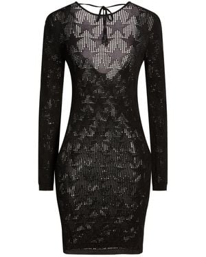 Akep Mini Dress Viscose, Polyamide - Black