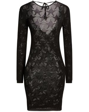 Akep Mini Dress Viscose, Polyamide - Black