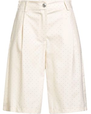 Motel Cream Shorts & Bermuda Shorts Polyester, Viscose - White