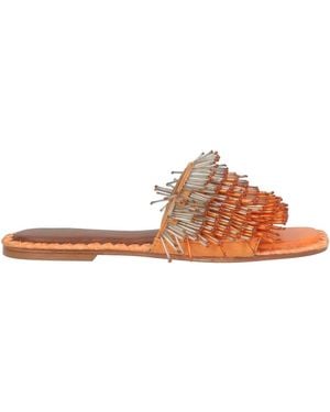 De Siena Sandals Textile Fibers - Brown