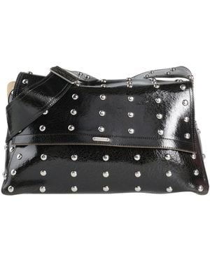 McQueen Cross-Body Bag Leather - Black