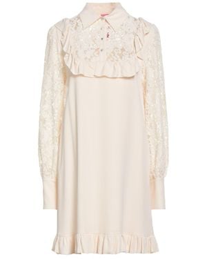 Pink Memories Mini Dress Viscose, Elastane - White