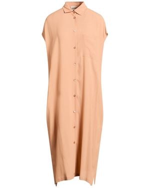 Semicouture Blush Midi Dress Acetate, Silk - Pink