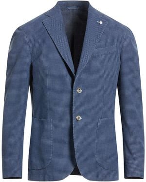 Luigi Bianchi Blazer Cotton, Polyamide - Blue