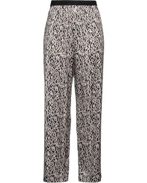 Agnona Pants Silk, Elastane - Gray