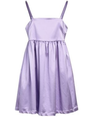 Semicouture Mini Dress - Purple