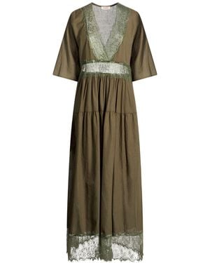 Kontatto Military Maxi Dress Cotton - Green