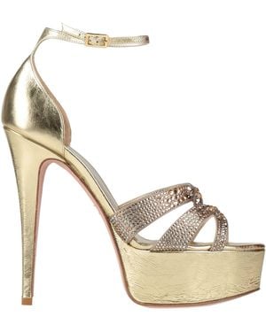 Gina Sandals Textile Fibres - Metallic