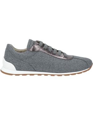 Brunello Cucinelli Sneakers Textile Fibers, Leather - Gray
