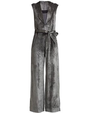 Peserico Lead Jumpsuit Viscose, Elastane, Silk - Grey