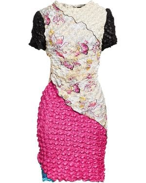 Marine Serre Mini Dress Polyester - Pink