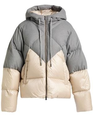 Peserico Easy Puffer Polyester, Viscose, Elastane, Merino Wool, Cashmere - Grey