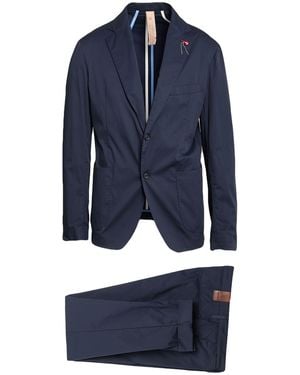 BERNESE Milano Midnight Suit Cotton, Polyamide, Elastane - Blue