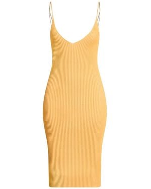 Isabelle Blanche Midi Dress Viscose, Polyamide - Metallic