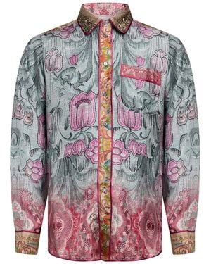 Pierre Louis Mascia Garnet Shirt Silk - Red