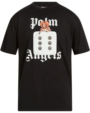 Palm Angels T-Shirts - Black
