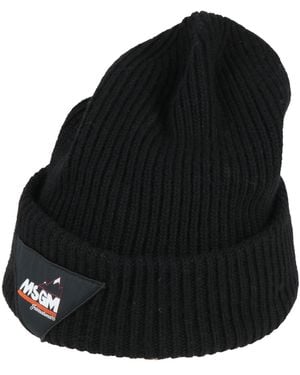 MSGM Hat Viscose, Wool, Polyamide, Cashmere - Black
