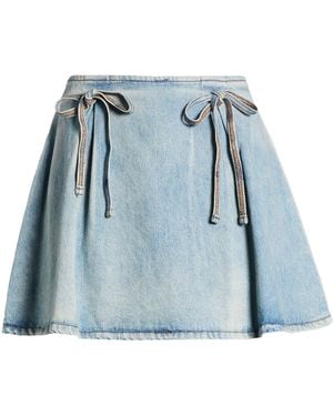 MSGM Denim Skirt Cotton - Blue