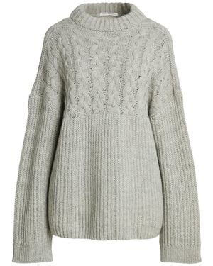 Cecilie Bahnsen Turtleneck Alpaca Wool, Wool - Grey