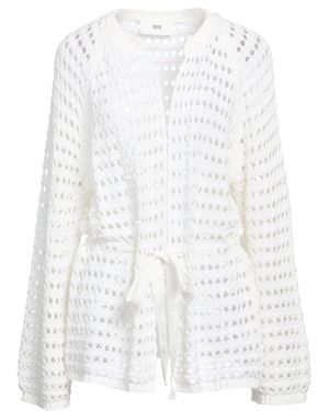 SOLOTRE Ivory Cardigan Cotton - White