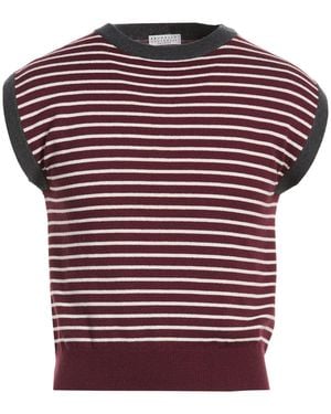 Brunello Cucinelli Sweater Wool, Cashmere, Silk - Red