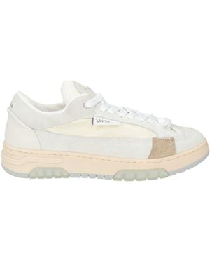 Santha Sneakers Leather, Textile Fibers - White