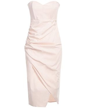 Siste's Midi Dress Viscose, Nylon, Elastane - Pink