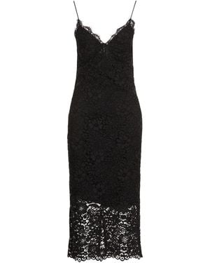 Liu Jo Midi Dress Viscose, Cotton, Polyamide - Black