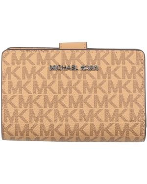 MICHAEL Michael Kors Blush Wallet Textile Fibres - Natural