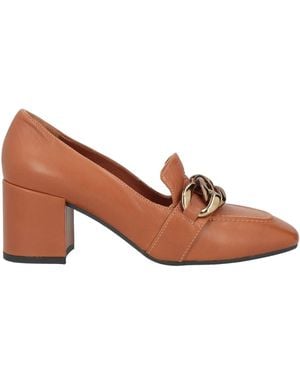 Frau Tan Loafers Leather - Brown