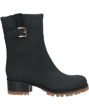 Red(V) Ankle Boots Calfskin - Black