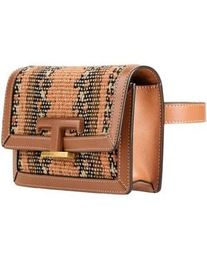 Tod's Belt Bag Textile Fibers, Leather - Brown