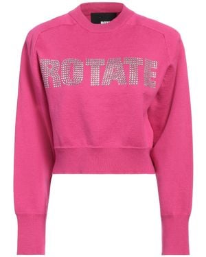 ROTATE BIRGER CHRISTENSEN Maglione Shandy Con Strass - Rosa
