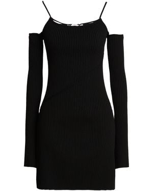 Mach & Mach Mini Dress Viscose, Polyester - Black