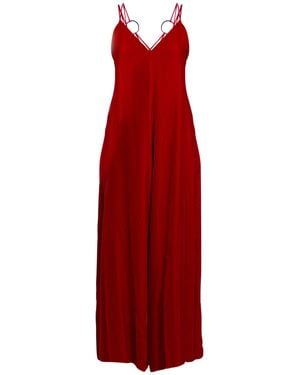 Emporio Armani Jumpsuit Viscose, Cupro - Red