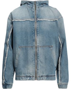 Marcelo Burlon Denim Outerwear Cotton, Polyester - Blue