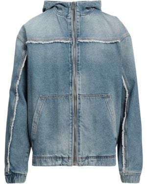 Marcelo Burlon Denim Outerwear Cotton, Polyester - Blue