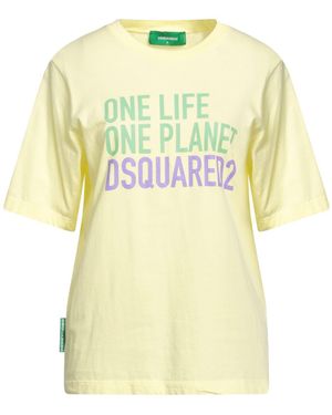DSquared² T-Shirt Cotton - Yellow