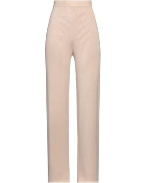 hinnominate Trousers Viscose, Polyester, Polyamide - Natural