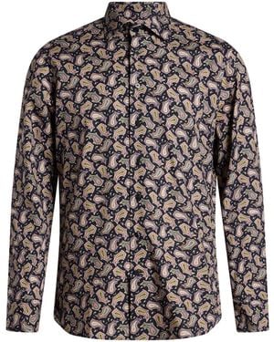 Etro Midnight Shirt Cotton, Elastane - Multicolour