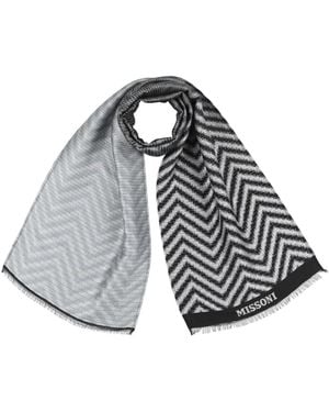 Missoni Scarf Wool, Acrylic, Polyester, Modal - Gray