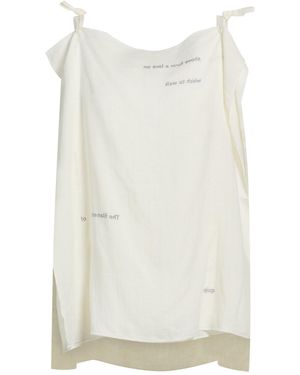 Baserange Top Linen - White